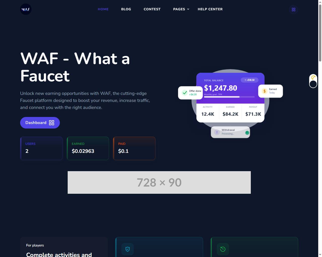 Modern Public Landing Page
